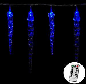 VOLTRONIC® 60008 Vánoční dekorativní osvětlení - rampouchy - 40 LED modrá + ovladač