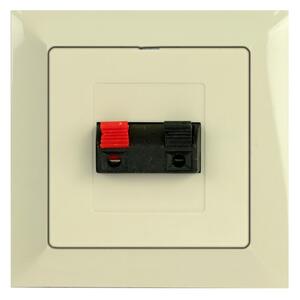 Timex Zásuvka reproduktorová Premium strojek + klapka do vícenásobného rámečku - béžová