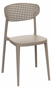 ROJAPLAST Zahradní židle - AIRE, plastová Barva: béžová