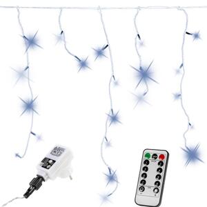 VOLTRONIC® 59792 Vánoční světelný déšť 200 LED studená bílá - 5 m + ovladač