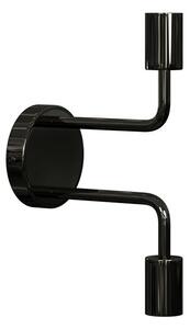 Kovová nástěnná lampa s dvěma rameny Fermaluce Metal E27 Barva: černá, Žárovka: bez žárovky