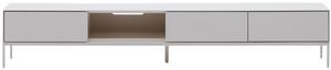 Bílý lakovaný TV stolek Kave Home Vedrana 195 x 40 cm