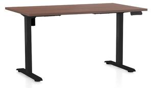 Výškově nastavitelný stůl OfficeTech B, 120 x 80 cm - černá podnož Barva: Černá
