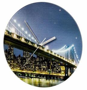 WENKO Brooklyn Bridge Nástěnné hodiny 27cm