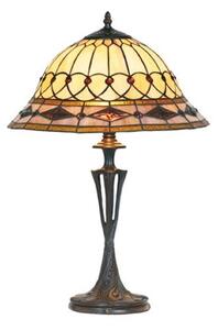 Stolní lampa Kassandra v Tiffany stylu, výška 59cm