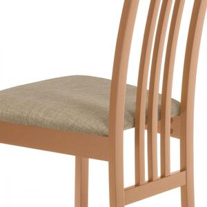 Jídelní dřevěná židle GRIGLIA – masiv buk, buk, krémový potah