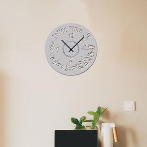 Dřevo života | Nástěnné hodiny COFFEE TIME | Barva: Buk | Velikost hodin: 35x35