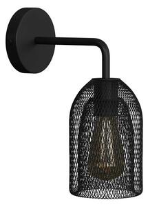 Retro nástěnné svítidlo Fermaluce Metal E27 se stínidlem Ghostbell Barva: černá, Žárovka: bez žárovky
