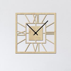 Dřevo života | Nástěnné hodiny SQUARE | Barva: Černá | Velikost hodin: 35x35