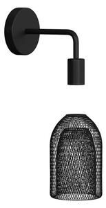 Retro nástěnné svítidlo Fermaluce Metal E27 se stínidlem Ghostbell Barva: černá, Žárovka: bez žárovky
