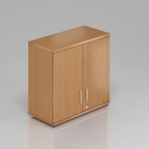 NABYTEK-DESIGNOVY.CZ - SN282 11 - Kancelářská skříň nástavbová Komfort, 80x38,5x75 cm, dveře 2/2, buk