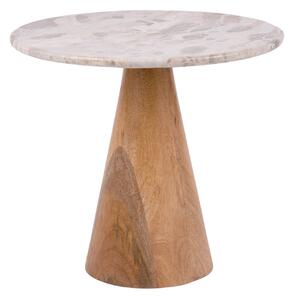 Konferenční stolek Holt ⌀50 cm hnědý