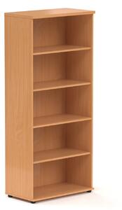 NABYTEK-DESIGNOVY.CZ - S580 11 - Kancelářský regál Komfort, 80x38,5x183,5 cm, bez dveří , buk