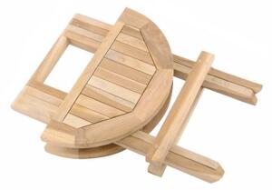 Divero 62843 Zahradní odkládací stolek z teakového dřeva