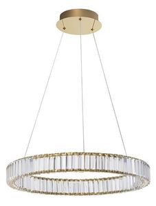 Nova Luce Závěsné designové svítidlo Aurelia 1, zlaté, ø 60cm