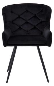 Černá čalouněná židle LAVEL