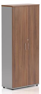 NABYTEK-DESIGNOVY.CZ - S585 19 - Kancelářská skříň Komfort, 80x38,5x183,5 cm, dveře 5/5 , ořech/šedá