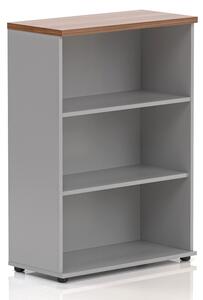 NABYTEK-DESIGNOVY.CZ - S380 19 - Kancelářský regál Komfort, 80x38,5x113 cm, bez dveří , ořech/šedá