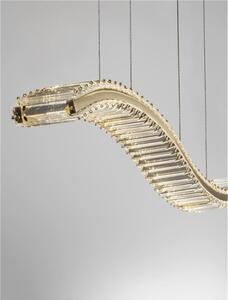 Nova Luce Závěsné designové svítidlo Aurelia, zlaté, d. 100cm