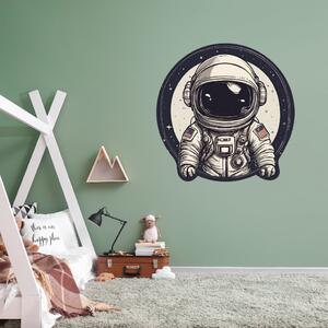 PIPPER. Kruhová samolepka na zeď "Astronaut" Velikost: 100cm