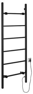 SAPHO - BARBO elektrický sušák ručníků, hranatý, 600x1600, 160 W, černá mat BB906