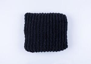 Pletená deka - Černá - 80 x 100 cm