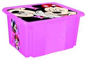 Keeeper Box na hračky Minnie Mouse 24 l - růžový