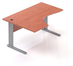 NABYTEK-DESIGNOVY.CZ - BPR19 03 - Kancelářský stůl rohový levý Komfort, kovová podnož, 140x70/100x76 cm