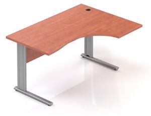 NABYTEK-DESIGNOVY.CZ - BPR18 03 - Kancelářský stůl rohový pravý Komfort, kovová podnož, 140x70/100x76 cm