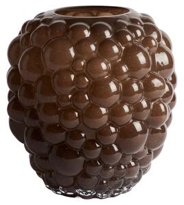 Kave Home Hnědá skleněná váza Mure 30 cm