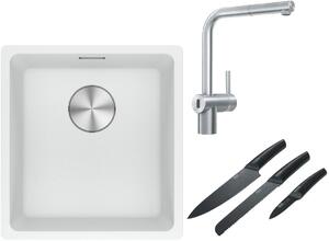 Sada kuchyňská baterie Franke Atlas Neo Sensor 115.0625.523, granitový dřez Franke Maris 125.0698.002, 112.0545.792