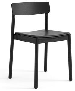 &Tradition designové židle Betty TK2 (dub černě lakovaný/ kůže černá)