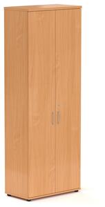 NABYTEK-DESIGNOVY.CZ - S686 11 - Kancelářská skříň Komfort, 80x38,5x218,5 cm, dveře 5/5 , buk