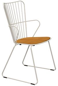 DNYMARIANNE -25% Bílá kovová zahradní židle HOUE Paon