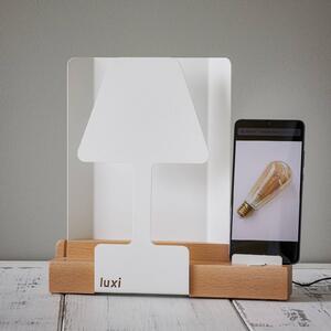 LED stolní lampa Luxi integrovaná nabíjecí stanice