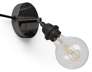Kovová nástěnná lampička s kloubem Spostaluce Metal E27 - s úchytem pro stínidlo Barva: černá, Žárovka: bez žárovky