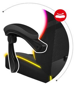 Huzaro Herní židle Force 4.4 s LED osvětlením - černá