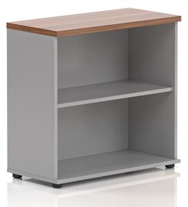 NABYTEK-DESIGNOVY.CZ - SB280 19 - Kancelářský regál Komfort, 80x38,5x76 cm, bez dveří , ořech/šedá
