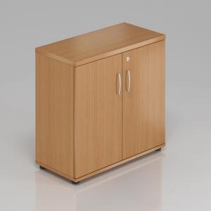 NABYTEK-DESIGNOVY.CZ - Kancelářský regál KOMFORT, 80×38,5×76 cm, dveře 2/2, javor – SB282 12