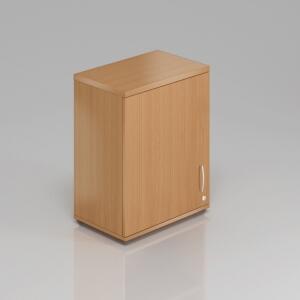 NABYTEK-DESIGNOVY.CZ - Kancelářská skříň nástavbová KOMFORT, 60×38,5×75 cm, dveře 2/2, buk – SN262 11