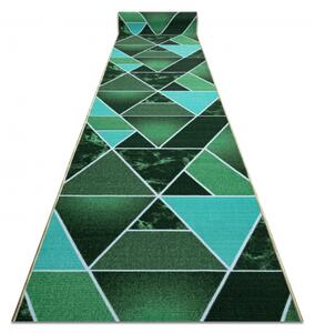 Balta Běhoun pogumovaný TROJKATY geometrický zelený Šíře: 57 cm