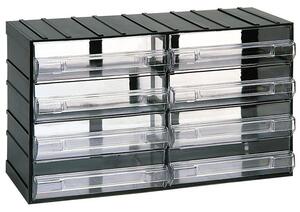 Modulová skříňka se zásuvkami, 382 x 148 x 230 mm, 8 zásuvek