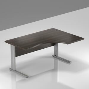 NABYTEK-DESIGNOVY.CZ - BPR18 07 - Kancelářský stůl rohový pravý Komfort, kovová podnož, 140x70/100x76 cm