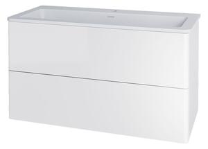 Mereo Mereo, Siena, koupelnová skříňka s umyvadlem z litého mramoru 101 cm, CN412M1