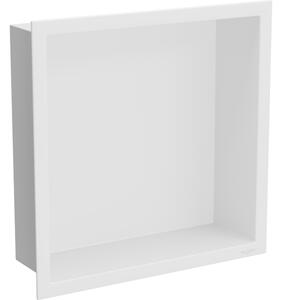 Mexen X-Wall-R nástěnná police s límcem 30 x 30 cm, bílá - 1920303010
