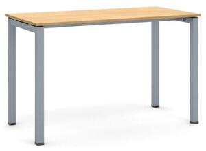 Stůl PRIMO SQUARE se šedostříbrnou podnoží 1200 x 600 x 750 mm, buk