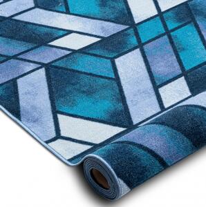 Balta Běhoun pogumovaný ROMBY geometrický modrý Šíře: 57 cm