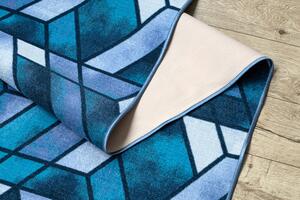 Balta Běhoun pogumovaný ROMBY geometrický modrý Šíře: 57 cm