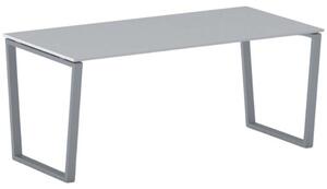 Kancelářský stůl PRIMO IMPRESS, šedostříbrná podnož, 1800 x 900 mm, šedá