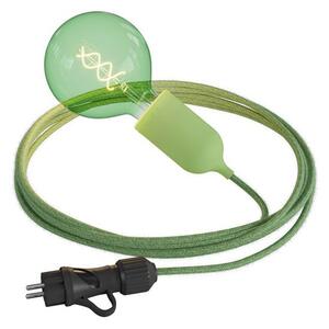 Venkovní světlo do zásuvky EIVA SNAKE PASTEL IP65 Barva: světle zelená, Žárovka: bez žárovky